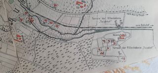 Mühle, Teich und Mühlbach 1905