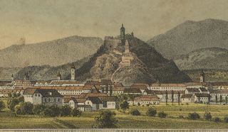 Der Castellhof um 1835 nach Kuwasseg, StLA
