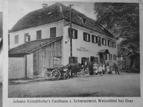 Der Gasthof um 1920 (Archiv Pachler)