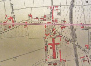 Der Denggenhof Ende des 19. Jhdts. (Stadtplan von ca. 1892)