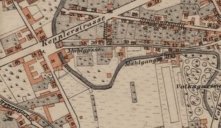 Komplex in der Mariengasse (Wastler-Plan) 1875