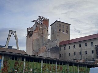 Abbruch des Nordturms, 23.2. 2024