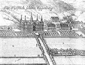 Mainersperg hinter Schloss Eggenberg (Trost) - 1699