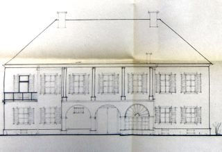Plan der Südfront 1970 (Stadtarchiv)