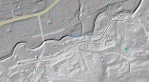 Mühlbach, im Relief noch erkennbar - 2021